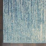 4’ x 6’ Navy and Light Blue Abstract Area Rug