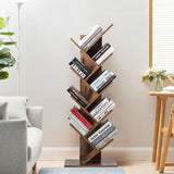 8-Tier Free Standing Tree Bookshelf