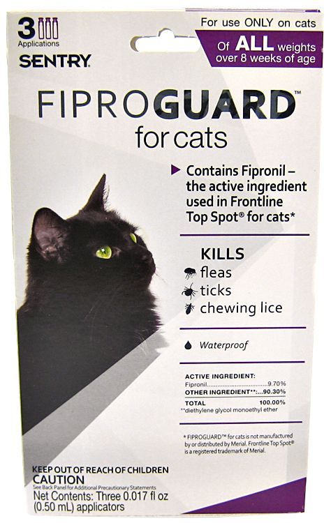 [Pack of 3] - Sentry FiproGuard for Cats 3 Doses