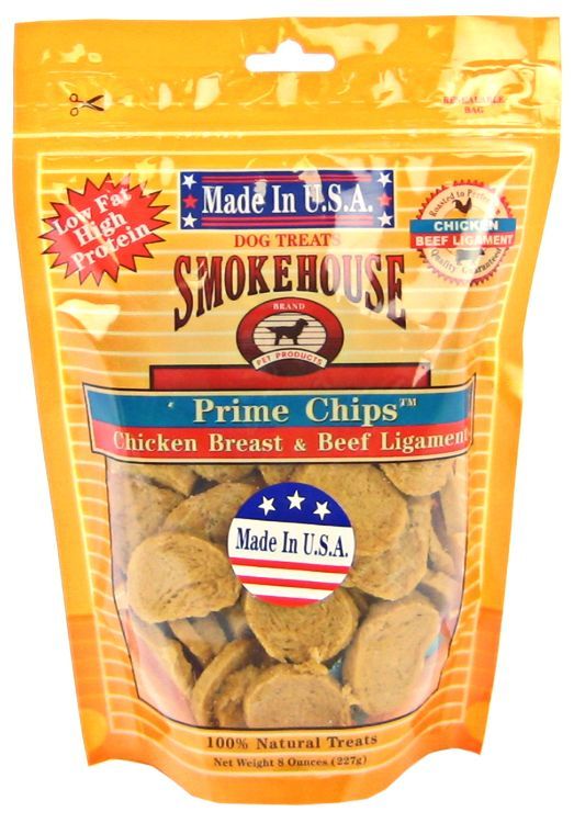 [Pack of 2] - Smokehouse Treats Prime Chicken & Beef Chips 8 oz