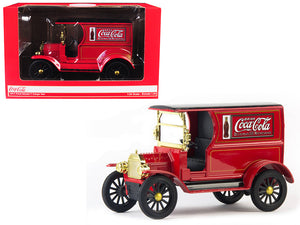 PACK OF 2 - 1917 Ford Model T Cargo Van Coca-Cola"" Red with Black Top 1/24 Diecast Model Car by Motorcity Classics""""