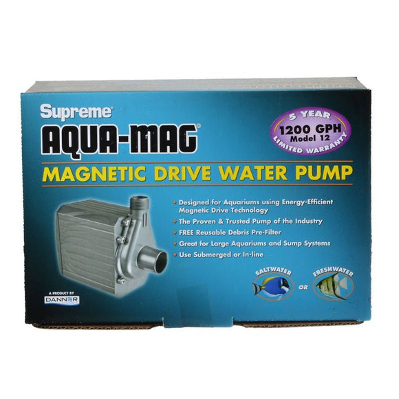 Supreme Aqua-Mag Magnetic Drive Water Pump Aqua-Mag 12 Pump (1;200 GPH)
