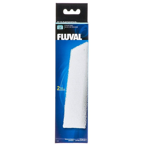 [Pack of 4] - Fluval U-Sereis Underwater Filter Foam Pads Foam Pad For U4 Filter (2 Pack)