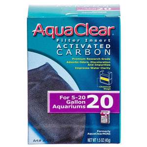 [Pack of 4] - Aquaclear Activated Carbon Filter Inserts For Aquaclear 20 Power Filter