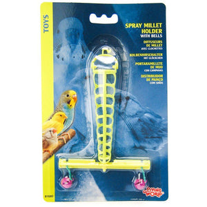 [Pack of 4] - Living World Spray Millet Holder with Bells Spray Millet Holder with Bells