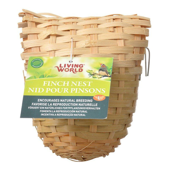 [Pack of 4] - Living World Bamboo Finch Nest Large (6
