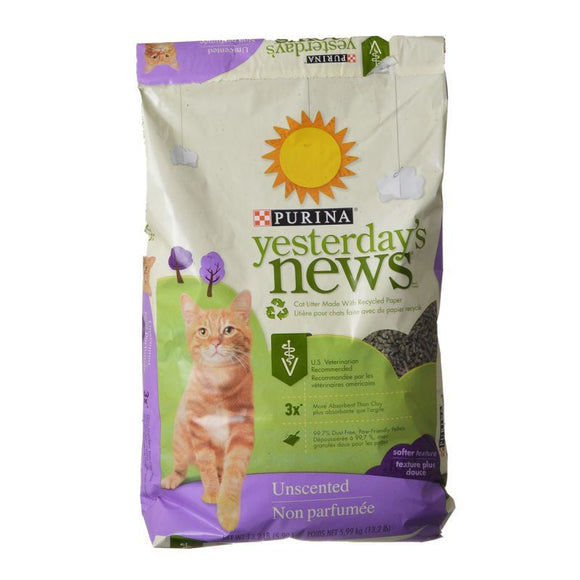[Pack of 2] - Purina Yesterday's News Soft Texture Cat Litter - Unscented 13 lbs
