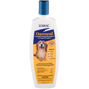 [Pack of 2] - Zodiac Oatmeal Conditioning Shampoo for Dogs & Puppies 18 oz