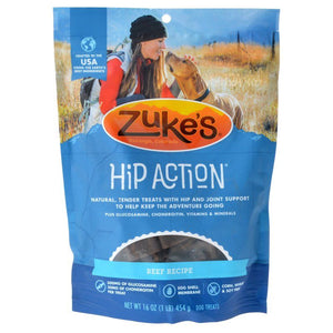 [Pack of 2] - Zukes Hip Action Hip & Joint Supplement Dog Treat - Roasted Beef Recipe 1 lb