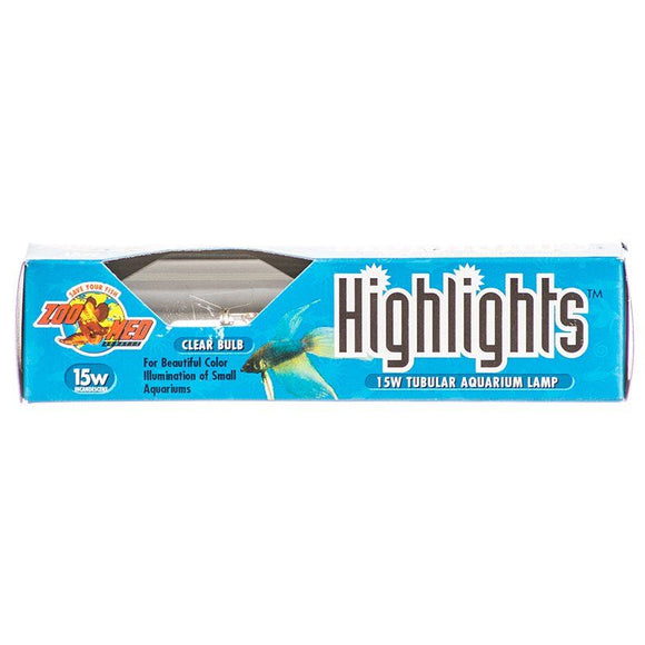 [Pack of 4] - Zoo Med Highlights Aquarium Lamp - Clear 15 Watts