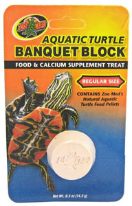 [Pack of 4] - Zoo Med Aquatic Turtle Banquet Block Regular (1 Pack)