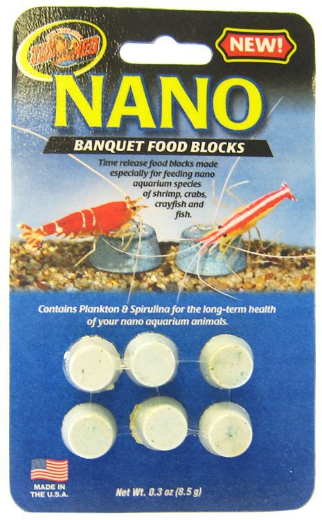[Pack of 4] - Zoo Med Nano Banquet Food Blocks .3 oz (6 Pack)