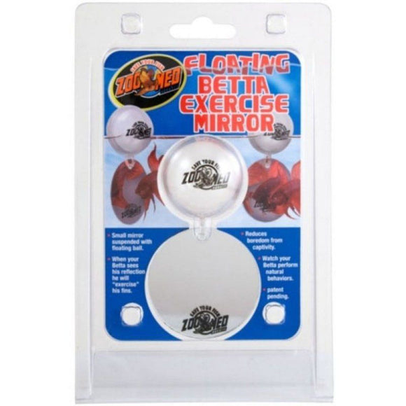 [Pack of 4] - Zoo Med Aquatic Floating Betta Exercise Mirror Floating Betta Mirror