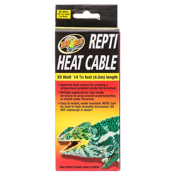 [Pack of 2] - Zoo Med Repti Heat Cable 25 Watts (14.75' L)