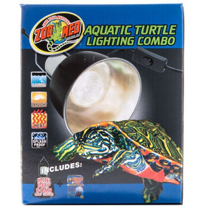 [Pack of 2] - Zoo Med Aquatic Turtle Lighting Combo Up to 100 Watts