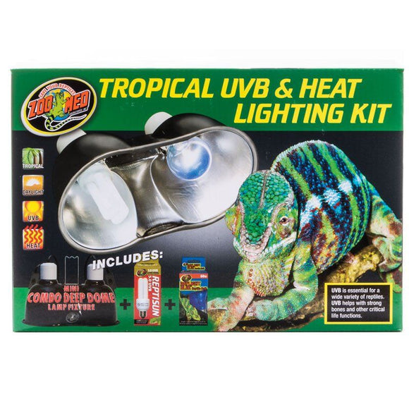 Zoo Med Tropical UVB & Heat Lighting Kit Lighting Combo Pack