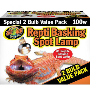 [Pack of 3] - Zoo Med Repti Basking Spot Lamp Replacement Bulb 100 Watts (2 Pack)