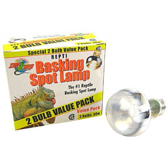 [Pack of 3] - Zoo Med Repti Basking Spot Lamp Replacement Bulb 50 Watts (2 Pack)