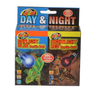 [Pack of 3] - Zoo Med Day & Night Reptile Bulbs Combo Pack 60 Watts - Combo Pack