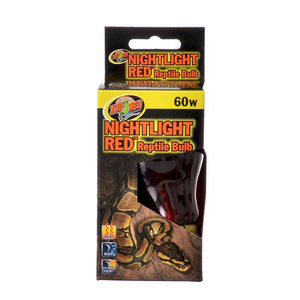 [Pack of 3] - Zoo Med Nightlight Red Reptile Bulb 60 Watts