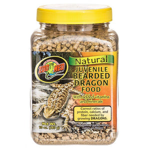[Pack of 4] - Zoo Med Natural Juvenile Bearded Dragon Food 10 oz