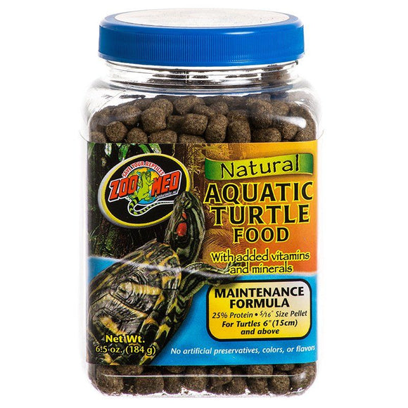 [Pack of 4] - Zoo Med Natural Aquatic Turtle Food - Maintenance Formula (Pellets) 6.5 oz