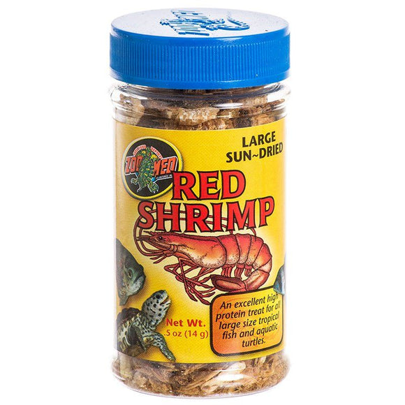 [Pack of 4] - Zoo Med Large Sun-Dried Red Shrimp 0.5 oz