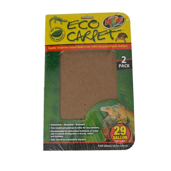 Zoo Med Reptile Eco Carpet Green or Brown