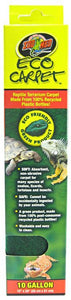 [Pack of 4] - Zoo Med Eco Carpet Reptile Carpet - Green 10 Gallon (10" x 20")