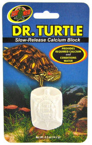 [Pack of 4] - Zoo Med Dr. Turtle Slow Release Calcium Block Treats up to 15 Gallons (.5 oz)