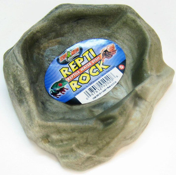 [Pack of 4] - Zoo Med Repti Rock - Reptile Water Dish Small (5.5