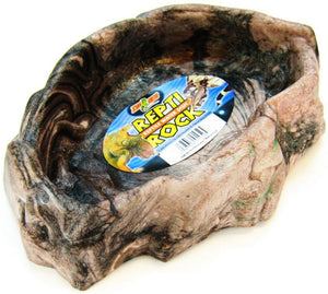 [Pack of 2] - Zoo Med Repti Rock - Reptile Water Dish X-Large (11.5" Long x 8" Wide)