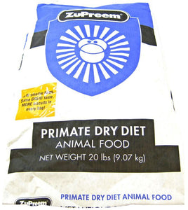 ZuPreem Primate Dry Diet Animal Food 20 lbs