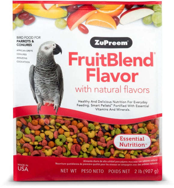 [Pack of 3] - ZuPreem FruitBlend Flavor Bird Food for Parrots & Conures 2 lbs