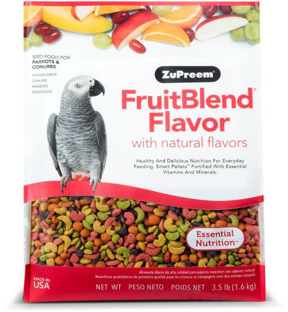 [Pack of 2] - ZuPreem FruitBlend Flavor Bird Food for Parrots & Conures 3.5 lbs