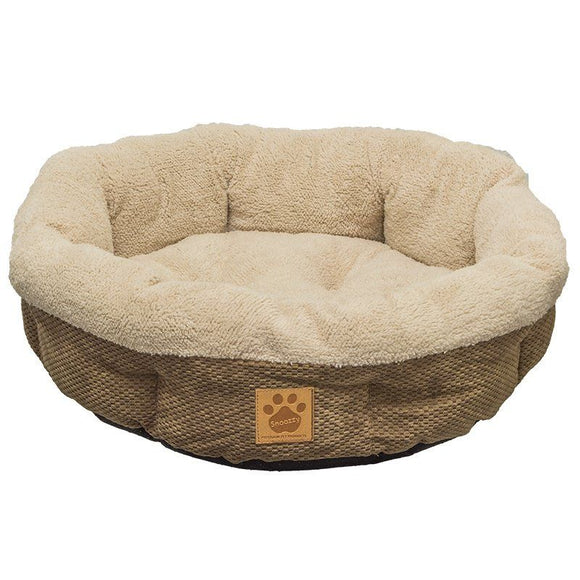 [Pack of 2] - Precision Pet Natural Surroundings Shearling Dog Donut Bed - Coffee 21