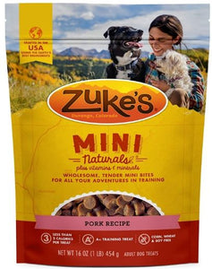 Zuke's Mini Naturals Moist Dog Treats - Roasted Pork Recipe