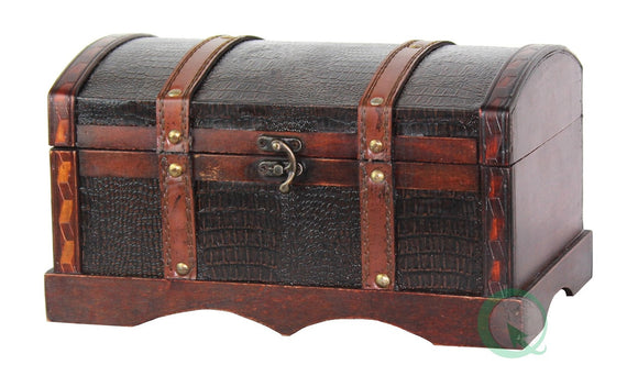 Leather Wooden Chest