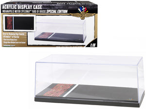 PACK OF 2 - Special Edition Collectible Display Show Case for 1/18 Car Models with Plastic Base Yard of Bricks Indianapolis Motor Speedway"" by Greenlight""""