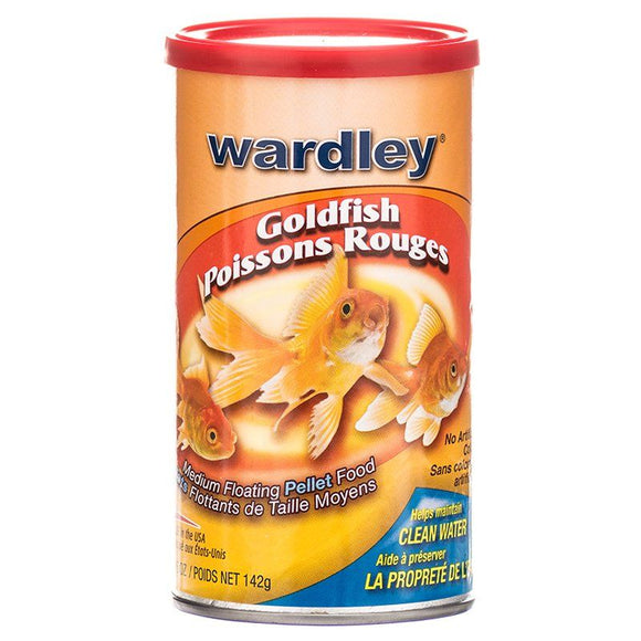 [Pack of 4] - Wardley Goldfish Floating Pellets Medium Pellets - 5 oz