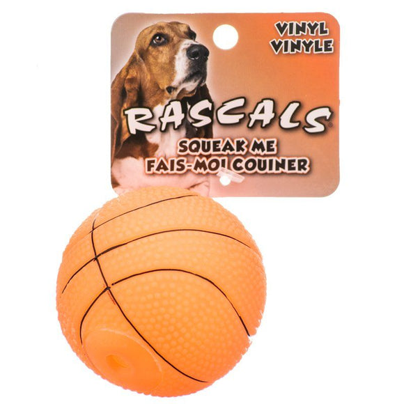 [Pack of 4] - Rascals Vinyl Basketball for Dogs 2.5