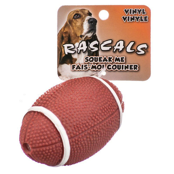 [Pack of 4] - Rascals Vinyl Football Dog Toy 4