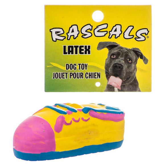 [Pack of 4] - Rascals Latex Small Tennis Shoe Dog Toy 3.5