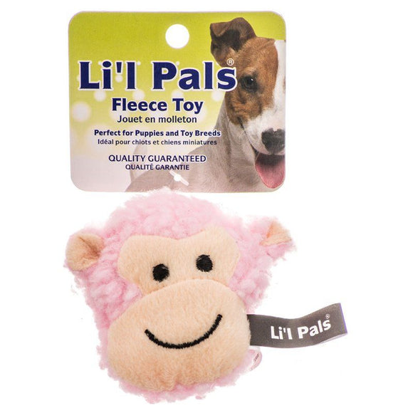 [Pack of 4] - Lil Pals Fleece Monkey Dog Toy 1 count