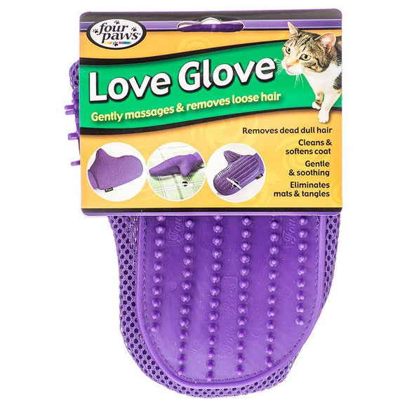 [Pack of 3] - Four Paws Love Glove Grooming Mitt for Cats One Size Fits All - (9