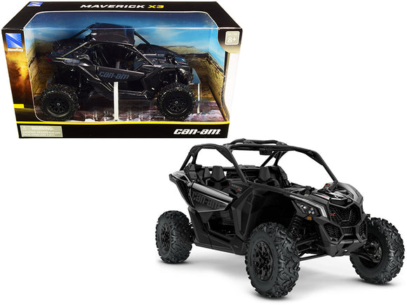 PACK OF 2 - CAN-AM Maverick X3 ATV Triple Black 1/18 Diecast Model by New Ray