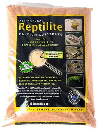 Blue Iguana Reptilite Calcium Substrate for Reptiles - Desert Rose 40 lbs - (4 x 10 lb Bags)