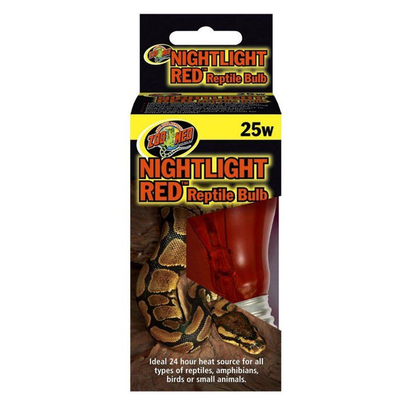 [Pack of 4] - Zoo Med Nightlight Red Reptile Bulb 25 Watts