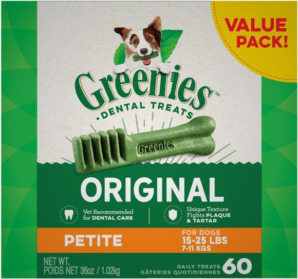 Greenies Original Dental Dog Chews 60 count