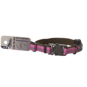 [Pack of 2] - K9 Explorer Reflective Adjustable Dog Collar - Rosebud 8"-12" Long x 5/8 Wide